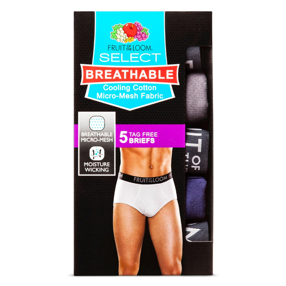 fruit of the loom breathable underwear
